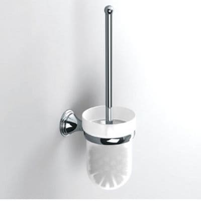 Sonia Genoa Toilet Brush Set, Wall Mounted Chrome 107643