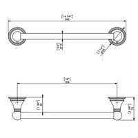 Sonia Genoa Towel Rail 36cm Chrome 107094