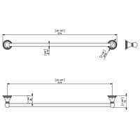 Sonia Genoa Towel Rail 67cm Chrome 107193