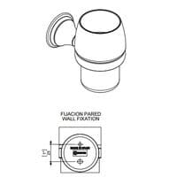 Sonia Genoa Tumbler Holder Chrome 107490