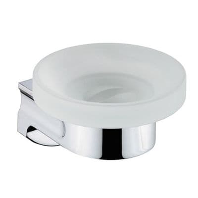 Sonia S1 Frosted Glass Soap Dish Chrome 122127