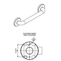 Sonia Safety Bar Brushed Stainless Steel 30cm 118151