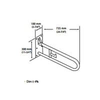 Sonia Safety Swing Bar Brushed Stainless Steel 090563