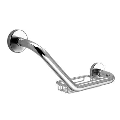 Sonia Tecno Project Angled Grab Rail With Basket Chrome 052967