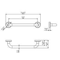 Sonia Tecno Project Grab Rail Chrome 37cm - 052943