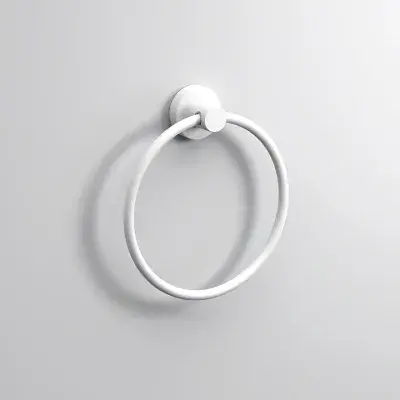 Sonia Tecno Project White Towel Ring Small 166107