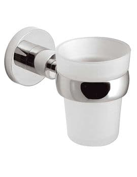 Vado Elements Frosted Glass Tumbler And Holder - ELE-183-C/P