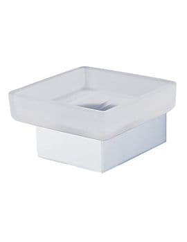 Vado Shama Frosted Glass Soap Dish and Holder - SHA-182-C/P