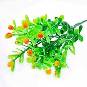 Artificial leaves, Plastic and wires, 1 Plastic flowers, 22cm Plastic flowers, [ST1399]