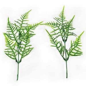 Artificial leaves, Plastic and wires, 2 , 25cm Plastic flowers, [ST1403A]