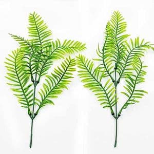Artificial leaves, Plastic and wires, 2 , 26cm Plastic flowers, [ST1394A]