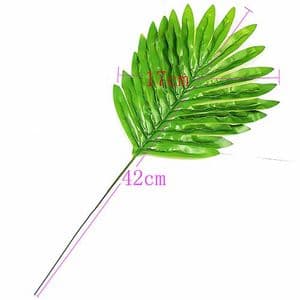 Artificial leaves, Plastic and wires, green, 43cm x 17cm[approximate], 1 Artificial leaves, [ST1592]