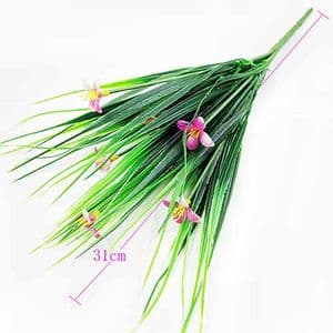 Artificial leaves, Plastic and wires, pink, green, 31cm [approximate], 1 Artificial leaves, [ST1590]