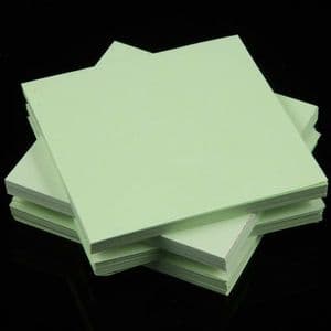Both side colour origami, Light green, 6.5cm x 6.5cm, 200 sheets, (Papers not perfectly square - sold at a discount), [KY687]