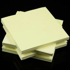 Both side colour origami, Yellow, 6.5cm x 6.5cm, 200 sheets, (Papers not perfectly square - sold at a discount), [KY686]