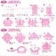 Bothside pattern colour, 6 inch (15 cm) square, 68 sheets, (ok876)