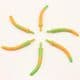 Calla flower stamen, Plastic, Dark green, 0.7cm x 0.6cm x 5.5cm, 10 pieces, (ST658)