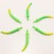 Calla flower stamen, Plastic, green, 0.7cm x 0.6cm x 5.2cm, 10 pieces, (ST655)