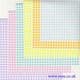 Checker pattern, 6 inch (15cm) square, 18 sheets, (a16)