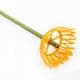 Chrysanthemum flower stamen, Plastic, orange, 3cm x 3cm x 1.5cm, 5 pieces, [ST1342]