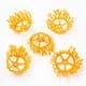 Chrysanthemum flower stamen, Plastic, orange, 3cm x 3cm x 1.5cm, 5 pieces, [ST1342]