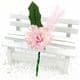 Floral embellishments, pink, Dark green, 12cm x 4cm, 1 Flower, [ST1254]