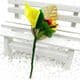 Floral embellishments, Yellow, 10cm x 4.5cm, 1 Flower, [ST1231]