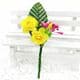 Floral embellishments, Yellow, Magenta, 13cm x 4.5cm, 1 Flower, [ST1258]