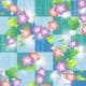 Floral print chiyogami, 6 inch (15 cm) square, 40 sheets, (b73)