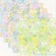 Floral yuzen embossed, 6 inch (15 cm) square, 20 sheets, (a58)