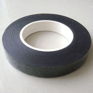 Florist tape, Paper, black, 29m x 1.2cm (approximate), (ft11)