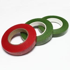 Florist tape, Paper, Burgandy, green, 29m x 1.2cm, 3 pieces, (FT31)