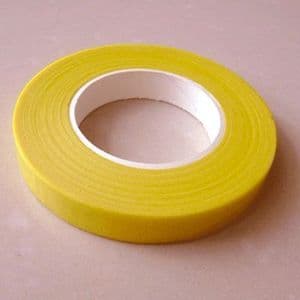 Florist tape, Paper, Yellow, 29m x 1.2cm (approximate), (FT4)