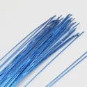 Florist wires, blue, 50 pieces, Length 80cm, Diameter 0.8mm [approximate], Gauge 20, [TS156]