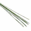 Florist wires, Dark green, 10 pieces, Length 60cm, Diameter 0.46mm [approximate], Gauge 24, [TS208]