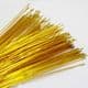 Florist wires, Gold, 20 pieces, Length 80cm, Diameter 0.6mm (approximate), Gauge 22, (TS020)