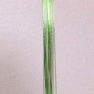 Florist wires, green, 50 pieces, Length 80cm, Diameter 0.4mm (approximate), Gauge 26, (TS123)