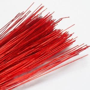 Florist wires, red, 20 pieces, Length 80cm, Diameter 0.8mm (approximate), Gauge 20, (TS013)