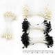 Flower stamen, black, Cream colour, 320 pieces [approximate], [ST1324]