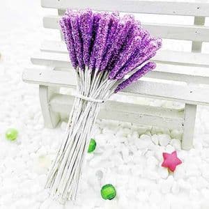 Flower stamen, Dark purple, 80 pieces [approximate], [ST1025]