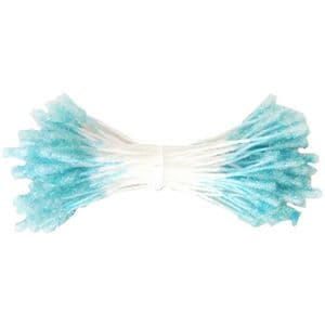 Flower stamen, Light blue, 100 pieces, 6cm, (st71)