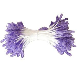 Flower stamen, Light blue, 100 pieces, 6cm, (st74)