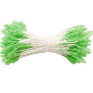 Flower stamen, Light green, 100 pieces, 6cm, (st68)