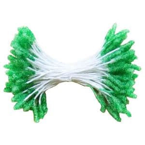 Flower stamen, Lime green, 100 pieces, 6cm, (st373)