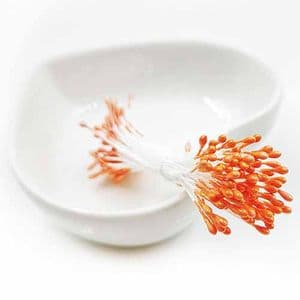 Flower stamen, orange, 80 pieces [approximate], [ST1005A]