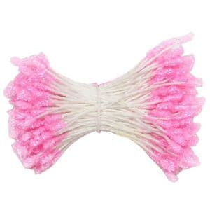 Flower stamen, pink, 100 pieces, 6cm, (st447)