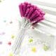 Flower stamen, purple, 80 pieces [approximate], [ST1026]