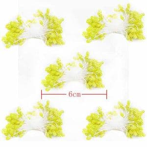 Flower stamen, Yellow, 400 pieces [approximate], [ST1041]