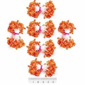 Foam Flower stamen, orange, 710 pieces [approximate], 5.5cm, [ST1492]