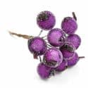 Frost fruit, Flower stamen and wires, Dark purple, 7cm x 1.2cm x 1.2cm, 10 pieces, [ST1336A]